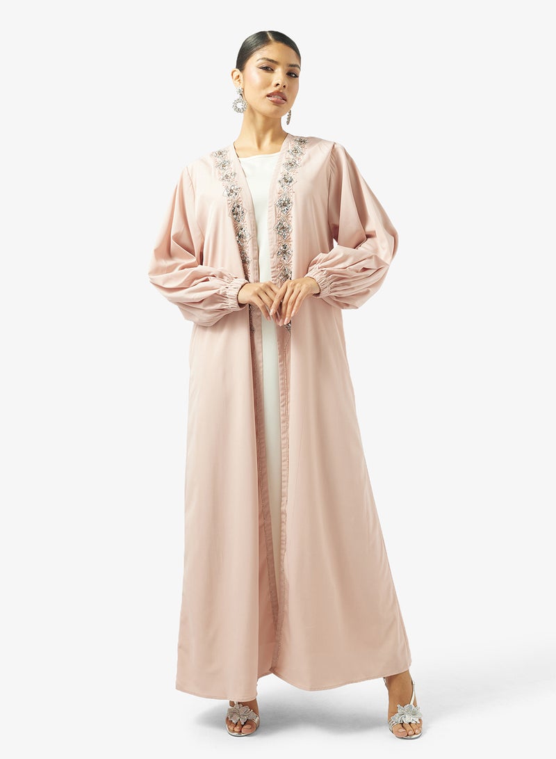 Khizana Embellished Abaya With Sheila - Image 5